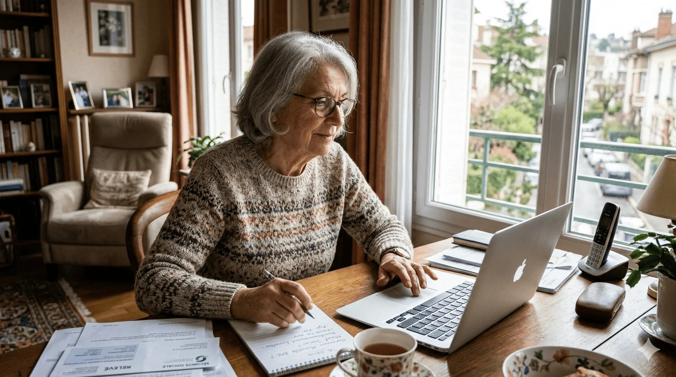 Senior souscrivant une mutuelle sans questionnaire médical